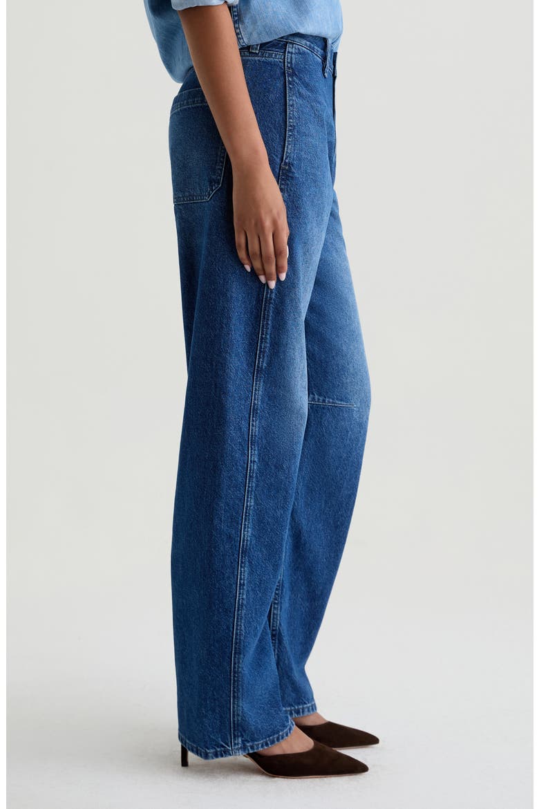 Mercer High Waist Barrel Jeans, Alternate, color, SIDECAR