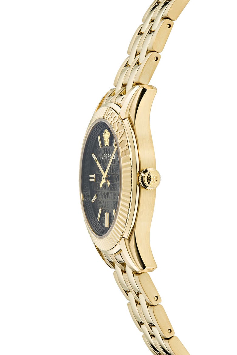 Greca Time Bracelet Watch, 35mm, Alternate, color, IP YELLOW GOLD