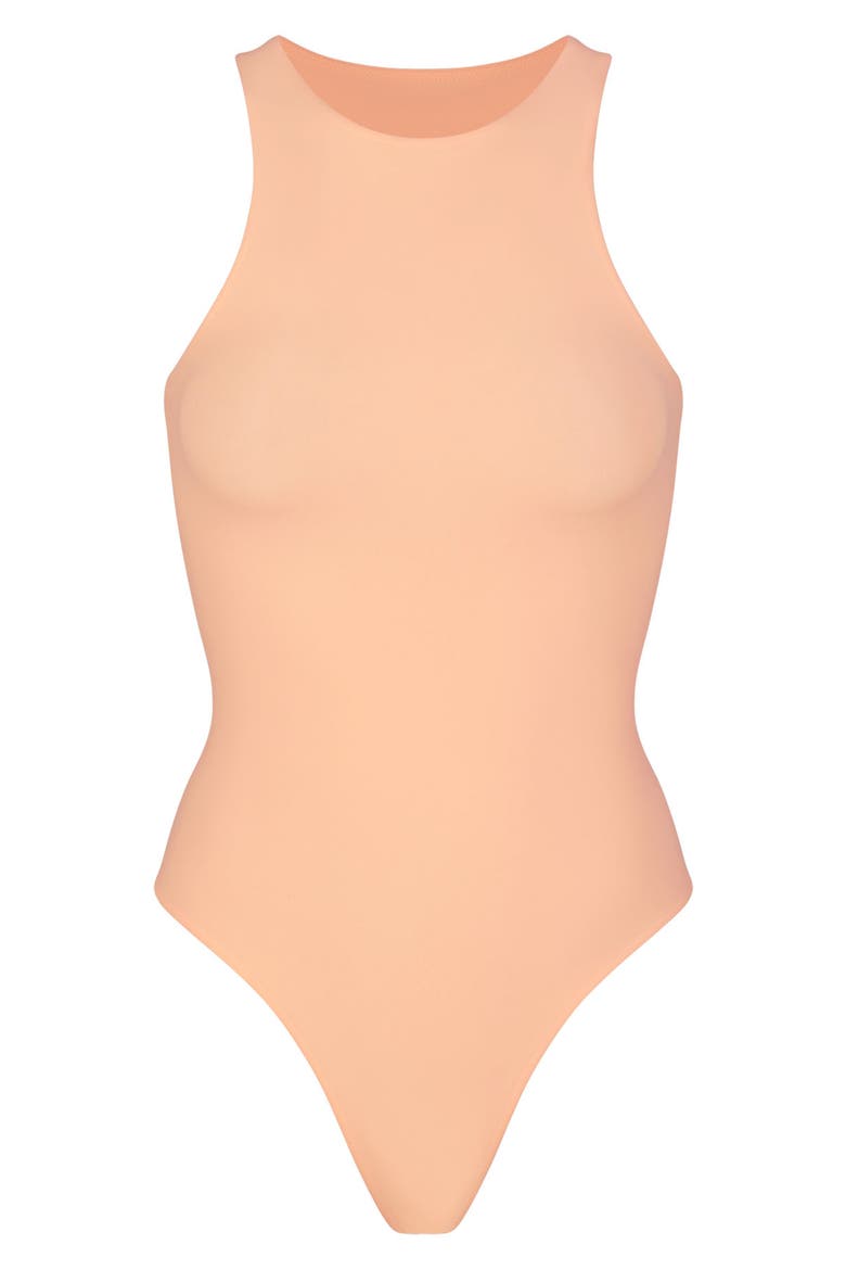 Fits Everybody High Neck Bodysuit, Alternate, color, FADED NECTAR