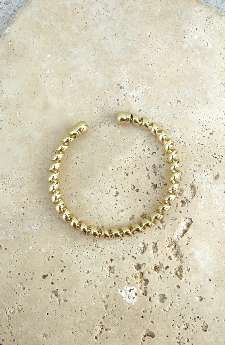 Adornia Coil Cuff Bracelet, Alternate, color, Gold