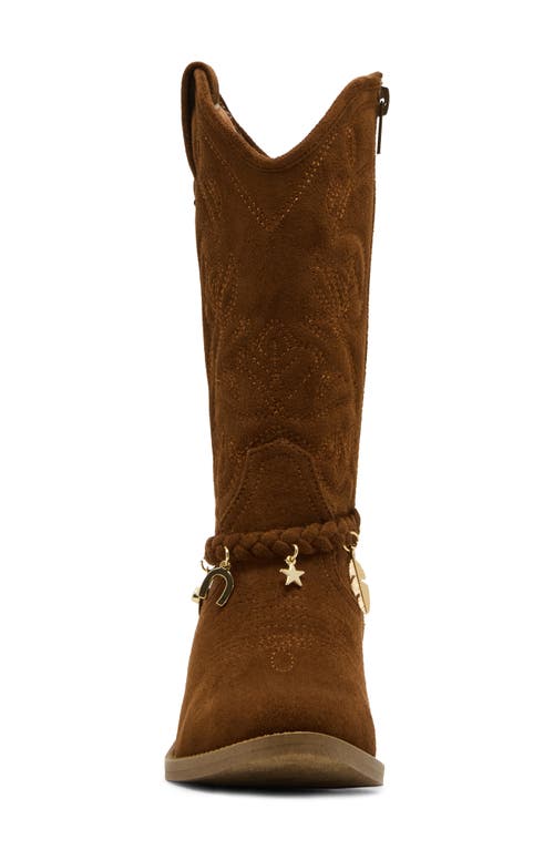 Steve Madden Kids' Jleana Western Boot In Animal Print