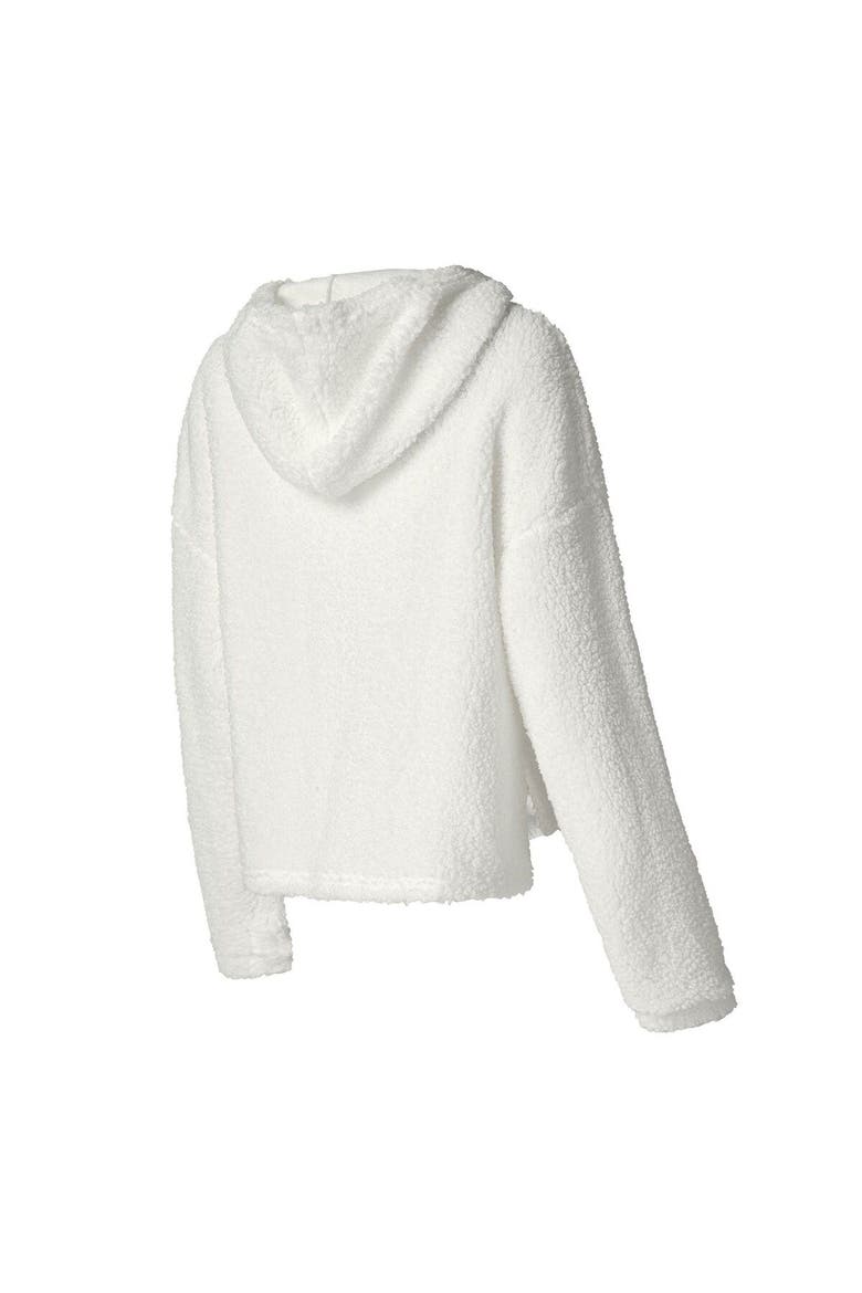 Women's Concepts Sport  White Los Angeles Rams Fluffy Pullover Sweatshirt & Shorts Sleep Set, Alternate, color, White