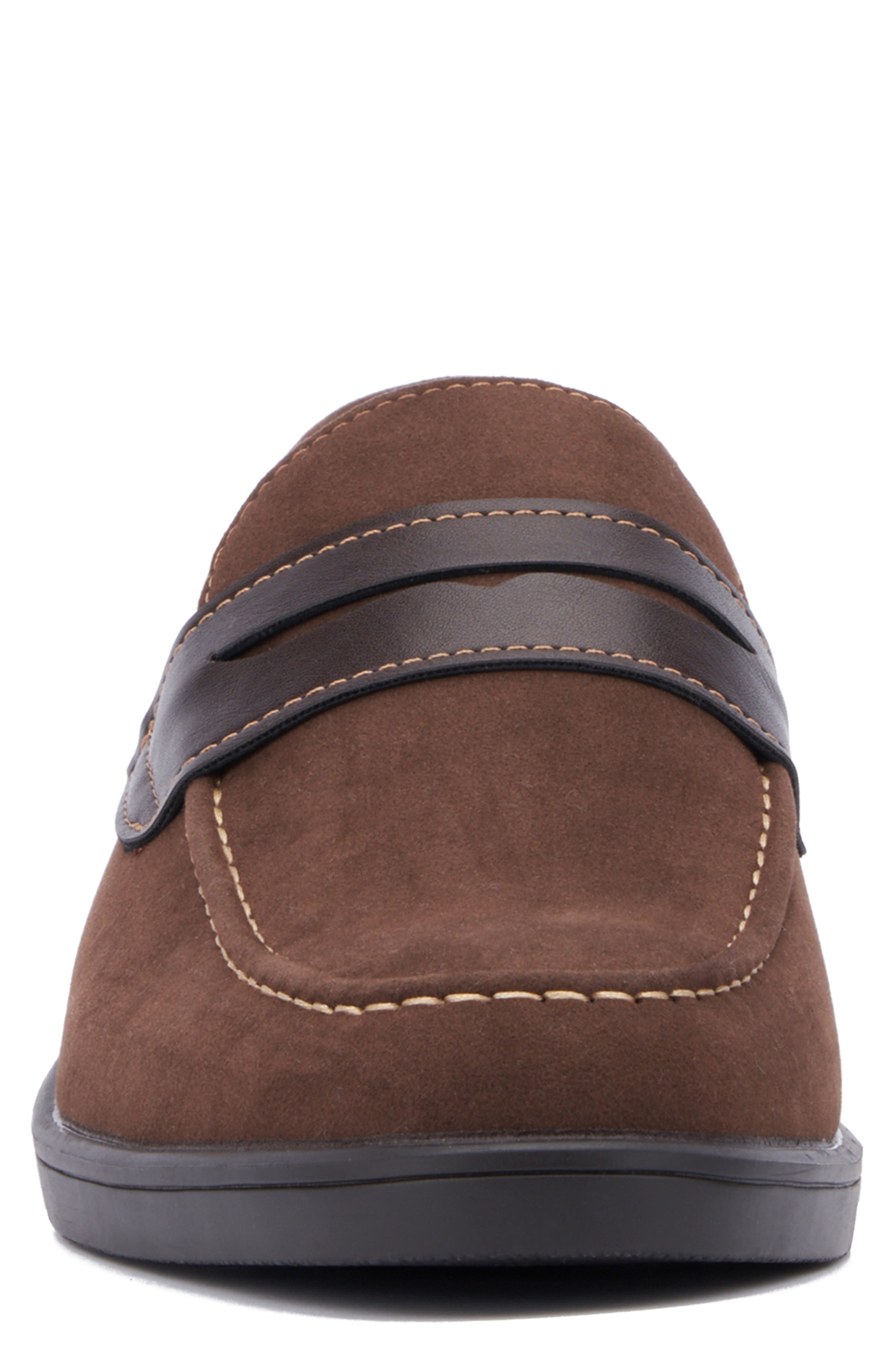 NEW YORK AND COMPANY Giolle Faux Leather Loafer, Alternate, color, Brown