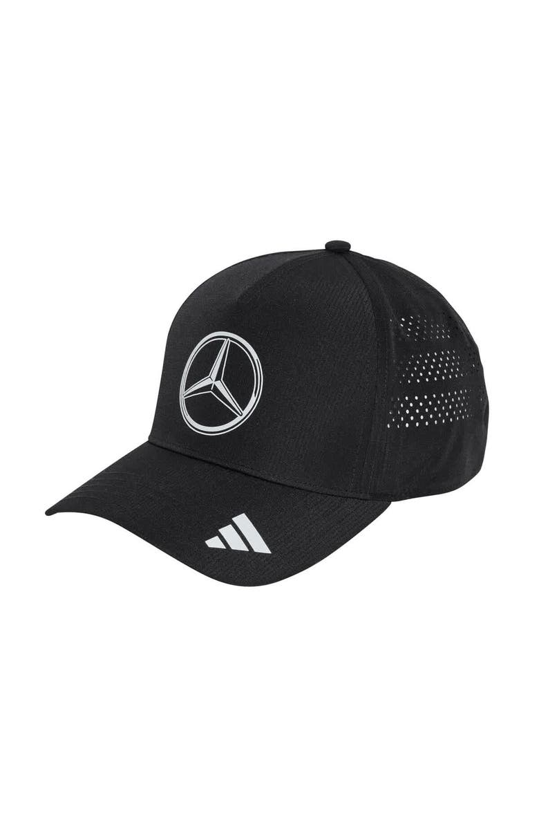 adidas Men's adidas Black Mercedes-AMG Petronas F1 Team Team Wear Climacool Trucker Adjustable Hat, Main, color, 