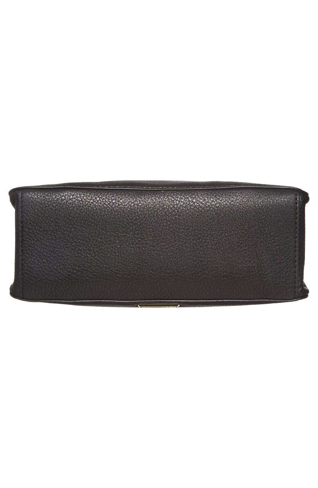 'Micro Regan' Satchel, Alternate, color, BLACK/ LIGHT GOLD HRDWR