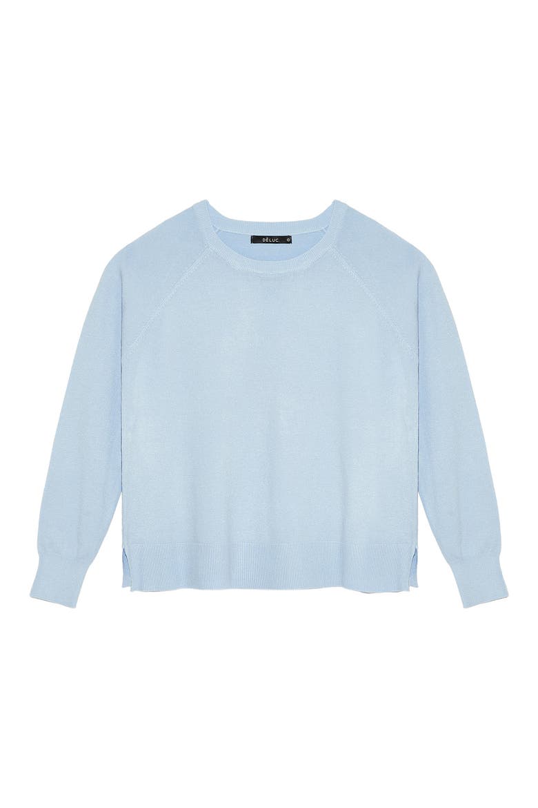 Lorriane Crewneck Sweater, Alternate, color, LIGHT BLUE