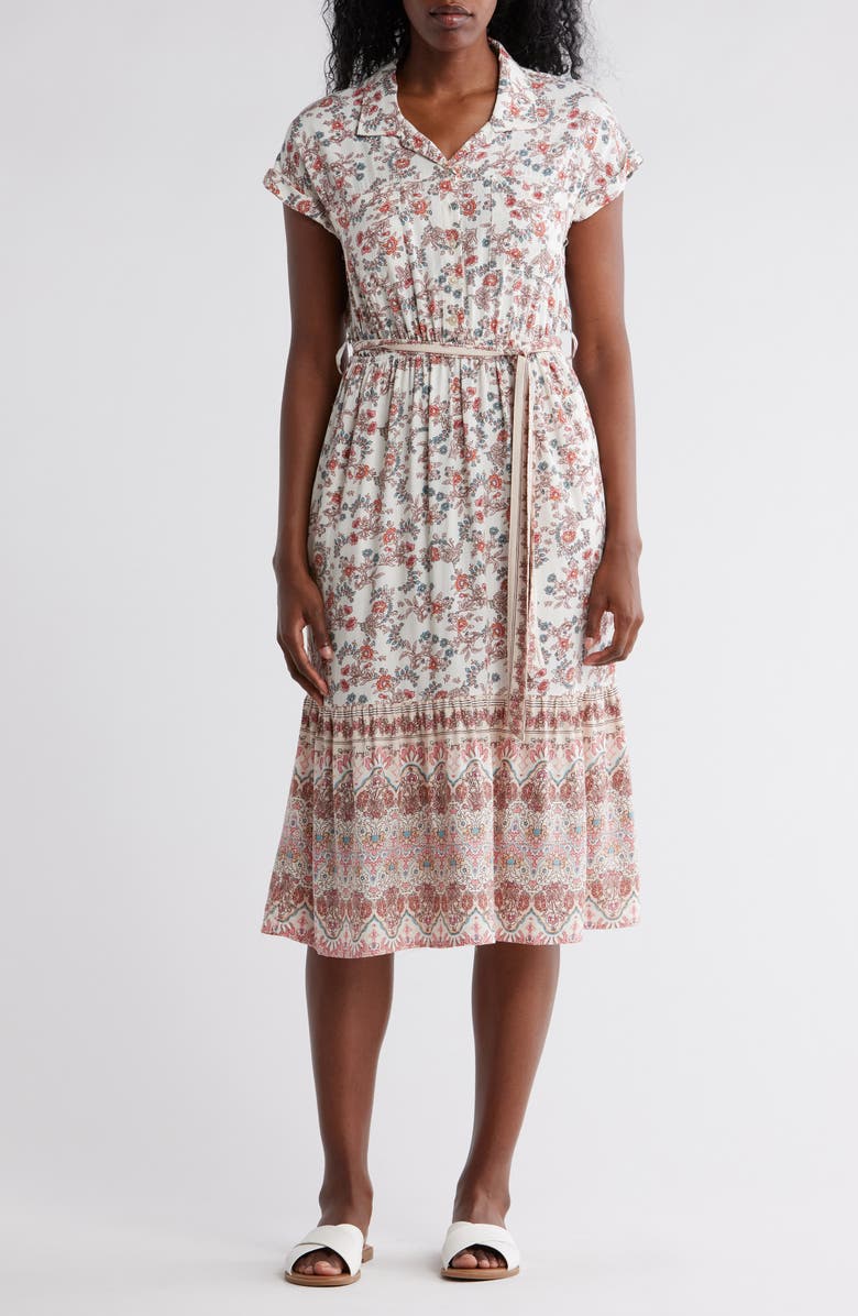 Lucky Brand Button Down Shirtdress, Main, color,