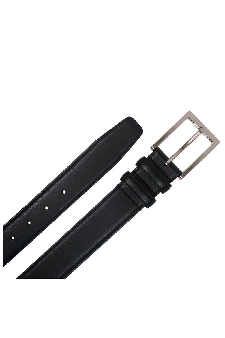 Textured Leather Belt, Alternate, color, Black