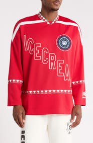 ICECREAM Party On Long Sleeve Mesh Jersey