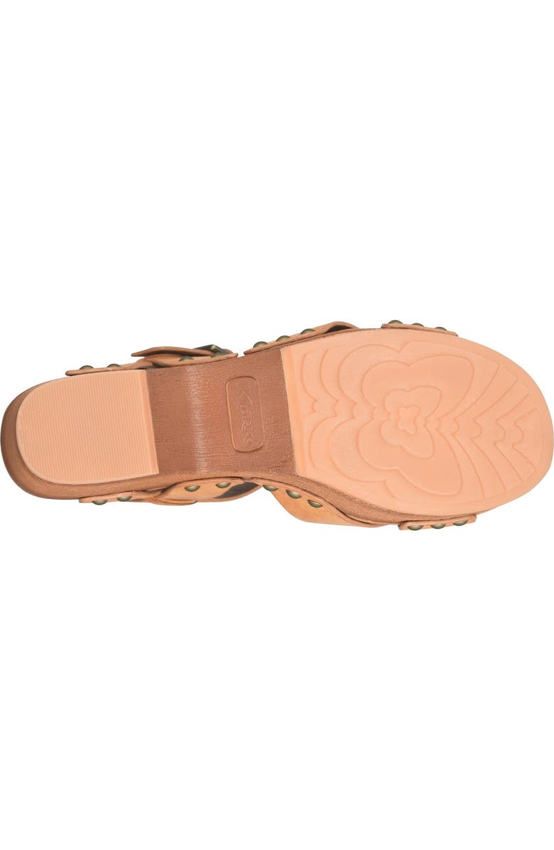 KORKS Leda Ankle Strap Platform Sandal, Alternate, color, Light Brown