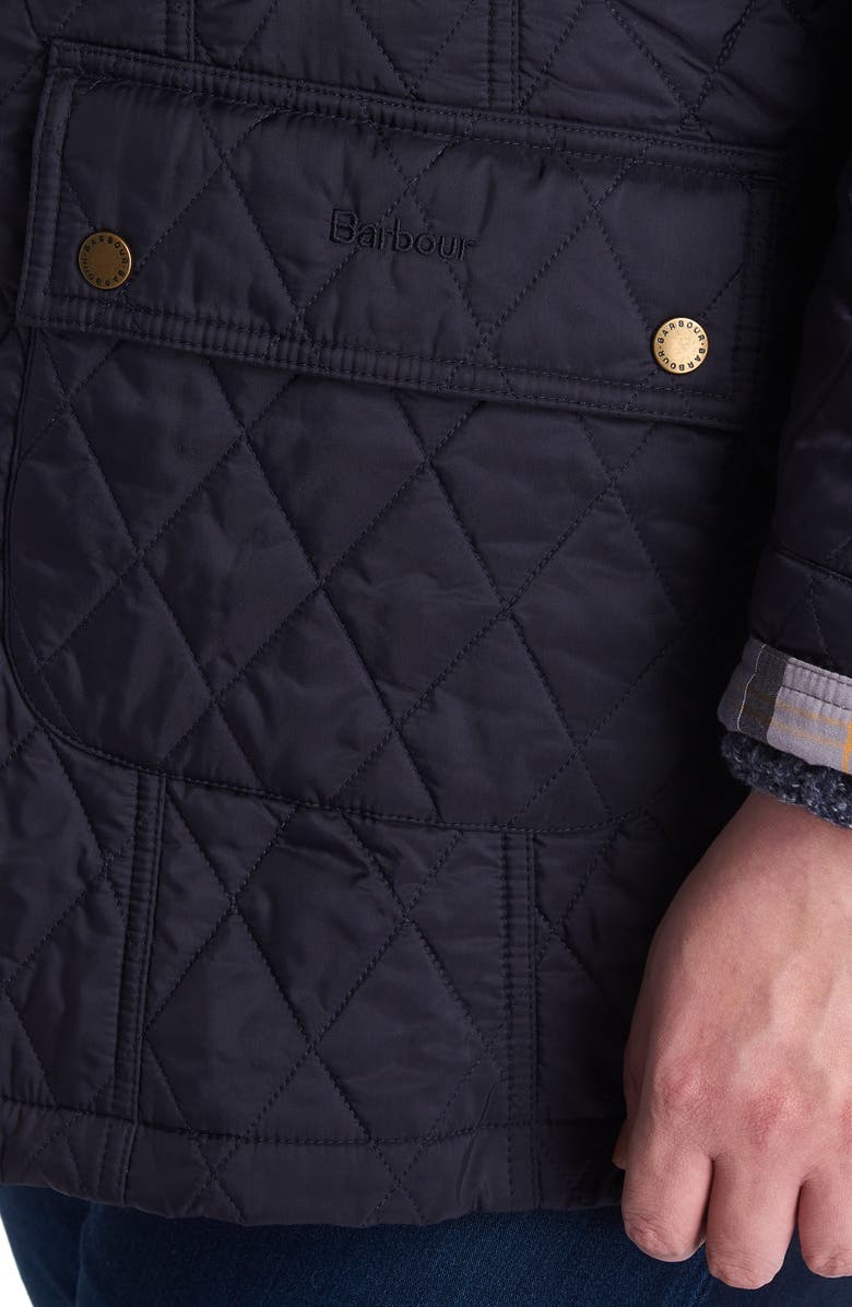 Barbour Beadnell Summer Quilted Jacket, Alternate, color, Navy