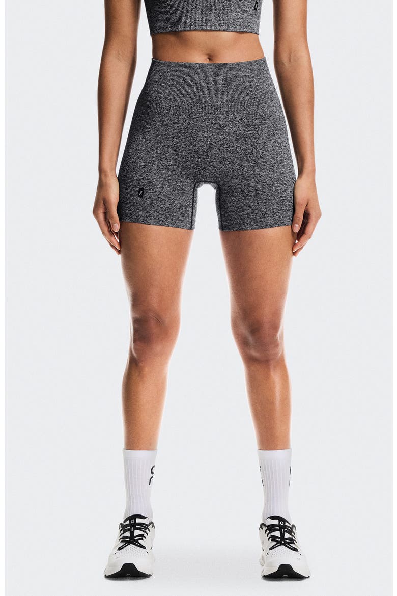 Studio Knit Bike Shorts, Main, color, GRAPHITE HEATHER