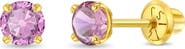 In Season Jewelry 14k Pronged Simulated Birthstone Earrings