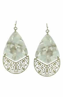 OLIVIA WELLES Quinn Filigree Drop Earrings