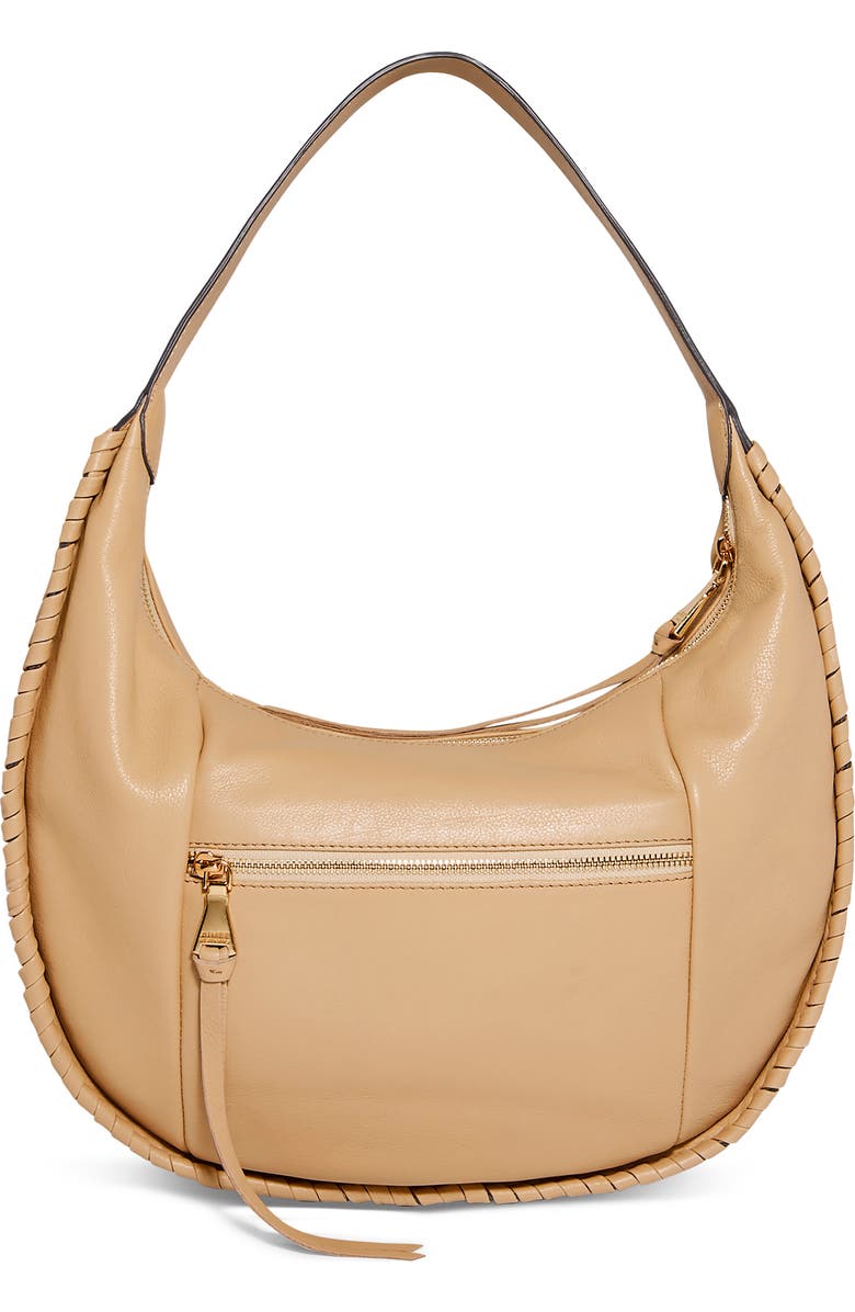 AIMEE The Mercer Leather Hobo Bag, Alternate, color, Camel