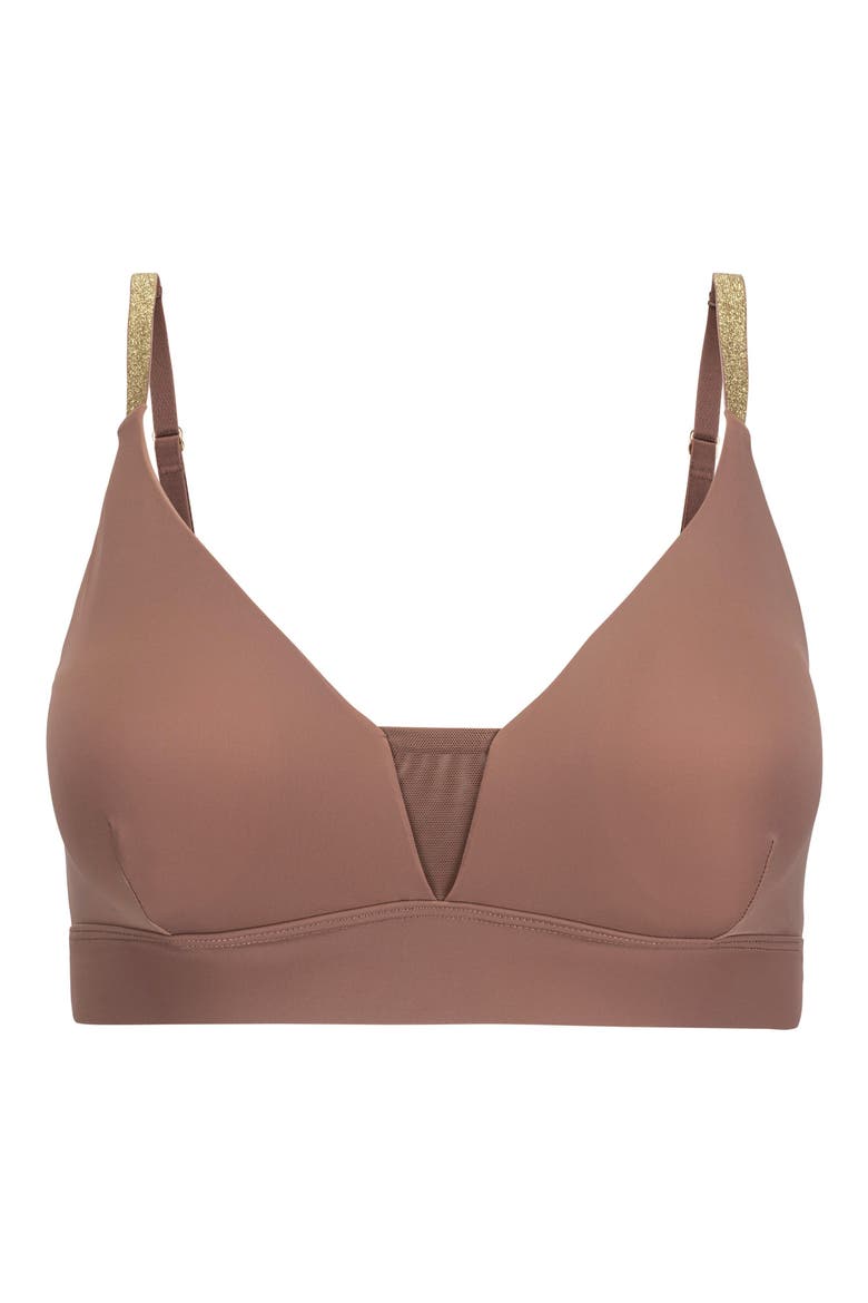 Soft Bra with Mesh, Alternate, color, TOFFEE