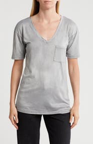GO COUTURE V-Neck Pocket T-Shirt