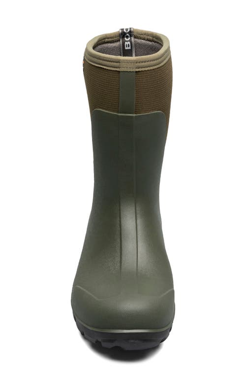 Bogs Classic Seamles Mid Waterproof Boot In Green