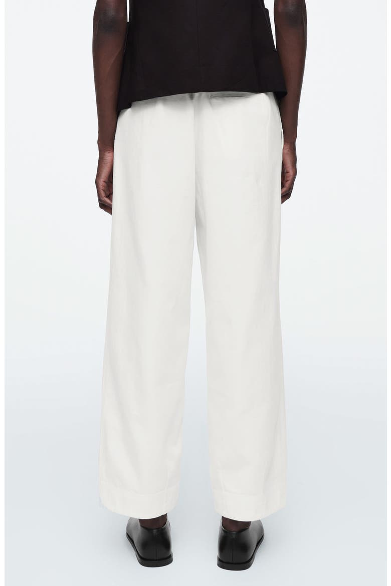 Organic Cotton Herringbone Pants, Alternate, color, WHITE DUSTY LIGHT