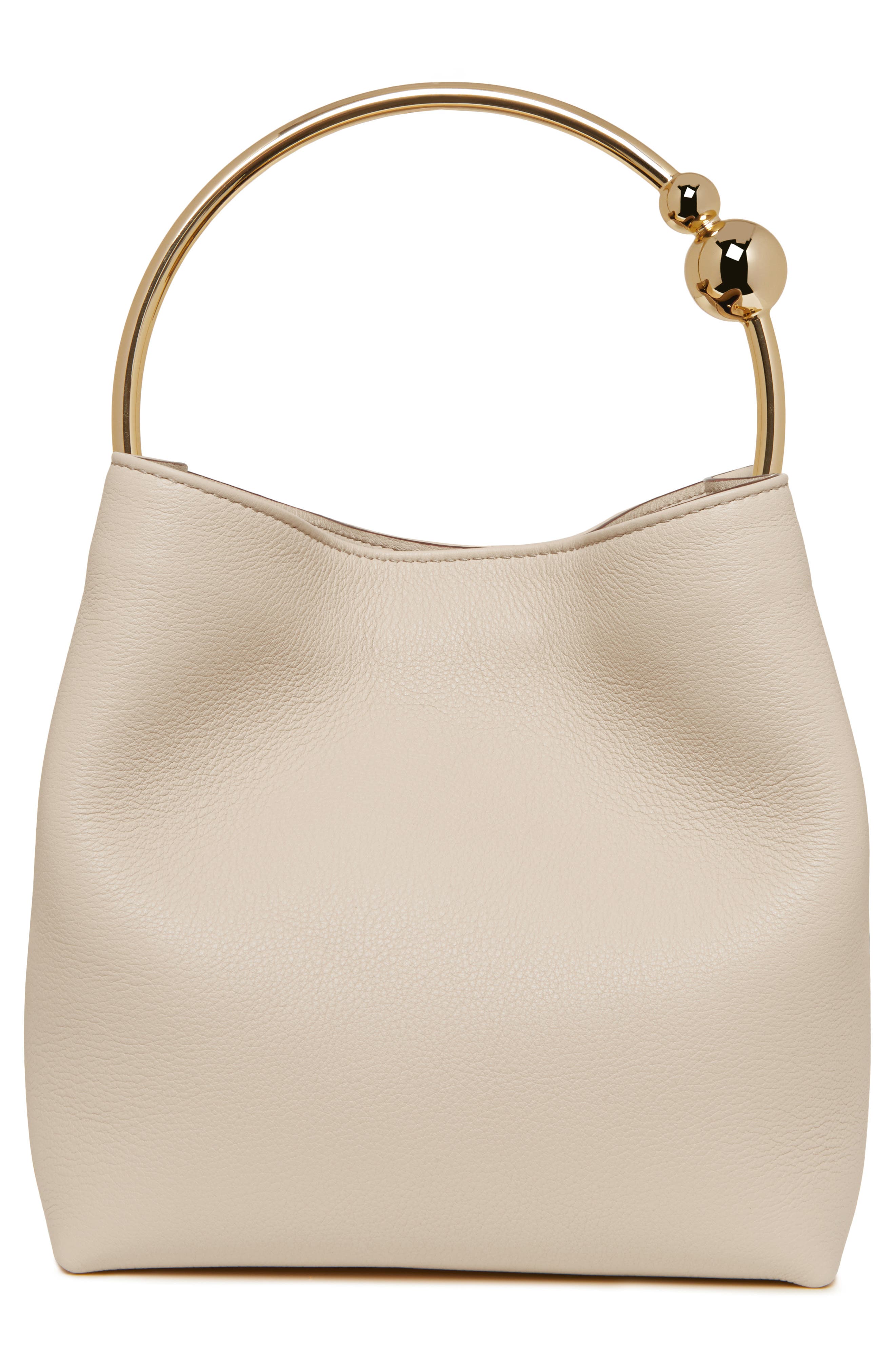 Strathberry The Circus Top Handle Leather Bucket Bag, Alternate, color, 