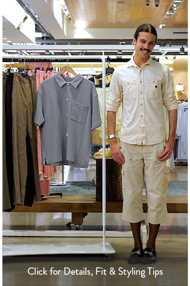 Textured Cotton Blend Button-Up Shirt video