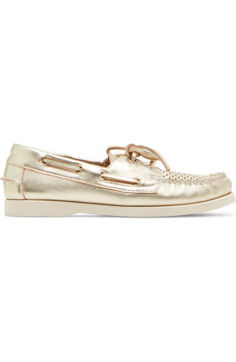 Steve Madden Sail Metallic Boat Shoe, Alternate, color,