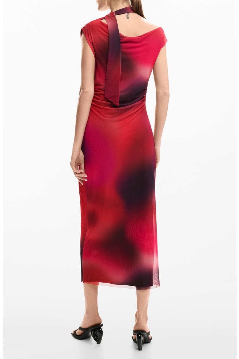 Asymmetric Sleeveless Dress, Alternate, color, PINK