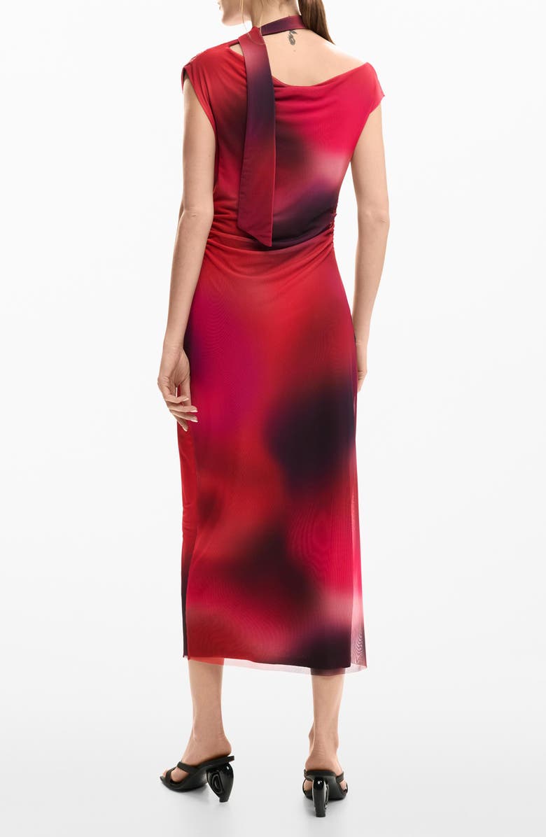 Desigual Asymmetric Sleeveless Dress, Alternate, color, Pink