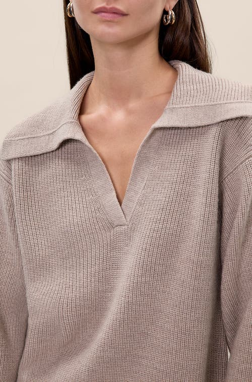 Rebecca Taylor Giselle Knit Sweater In Gray