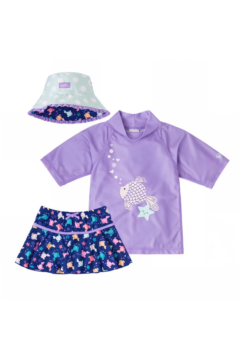 3PC Sun & Swim Set, Alternate, color, Purple Sparkle Fish