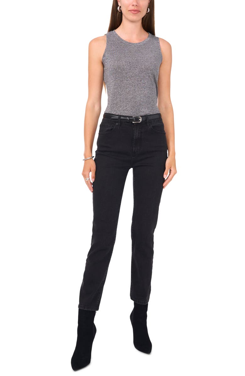 Vince Camuto Metallic Knit Tank, Alternate, color,