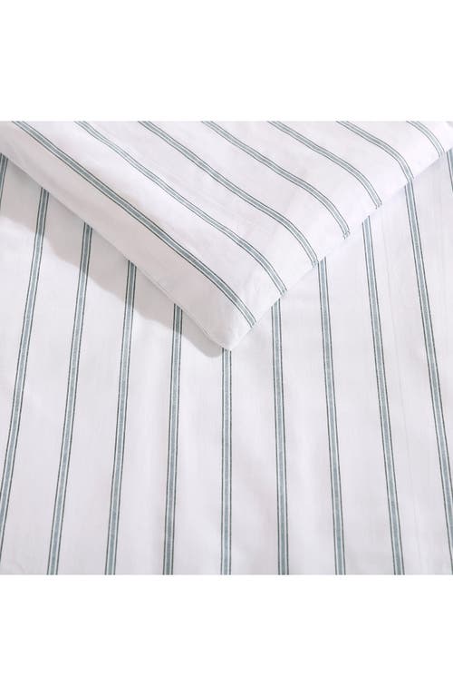 Stone Cottage Trenton Stripe 200-thread Count Cotton Percale Sheet Set In White