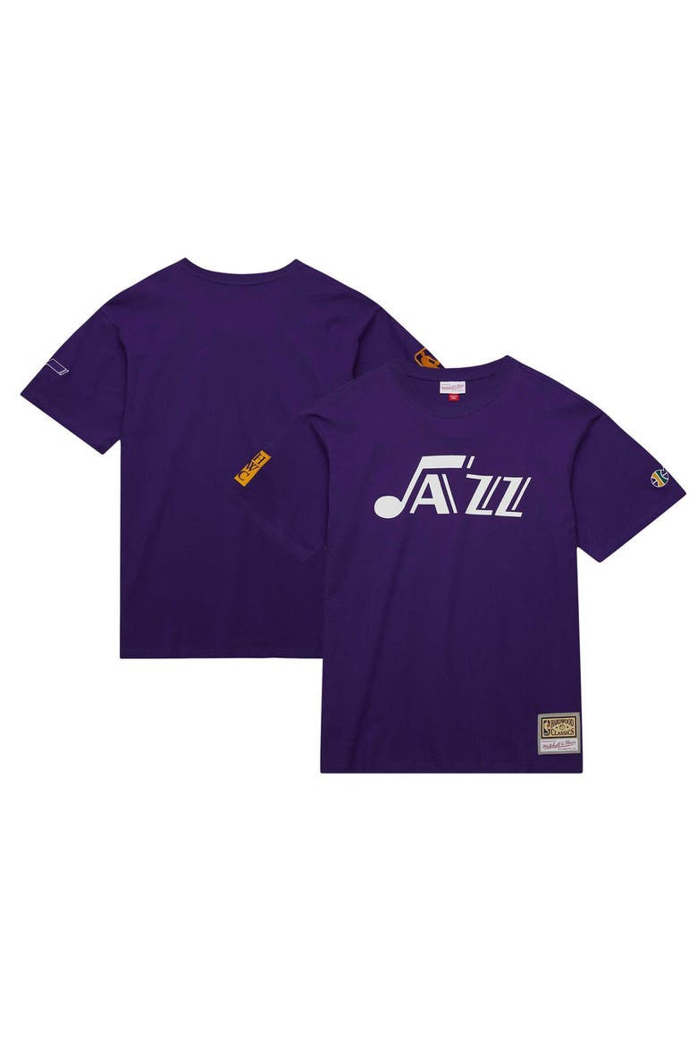 Men's Mitchell & Ness Purple Utah Jazz Hardwood Classics Nights Premium T-Shirt, Alternate, color, Purple