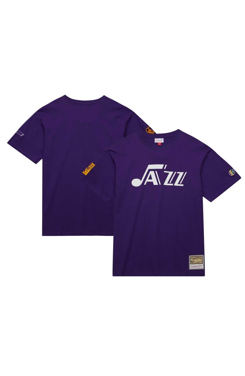 Mitchell & Ness Men's Mitchell & Ness Purple Utah Jazz Hardwood Classics Nights Premium T-Shirt, Alternate, color,