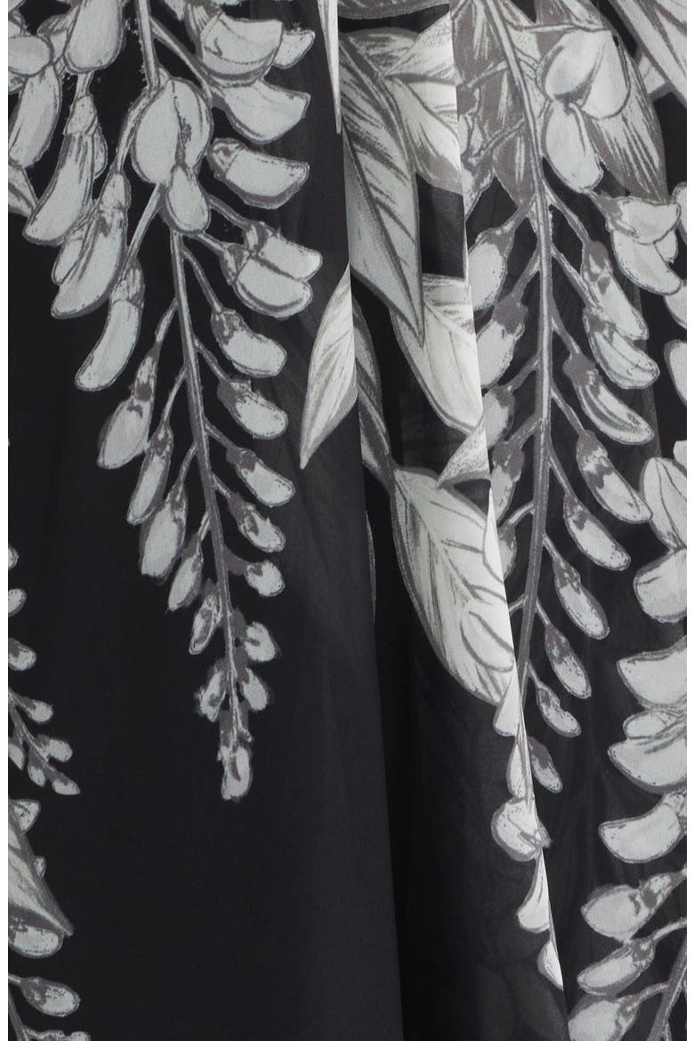 Daria Sleeveless Handkerchief Hem Maxi Dress, Alternate, color, BLACK/ WHITE