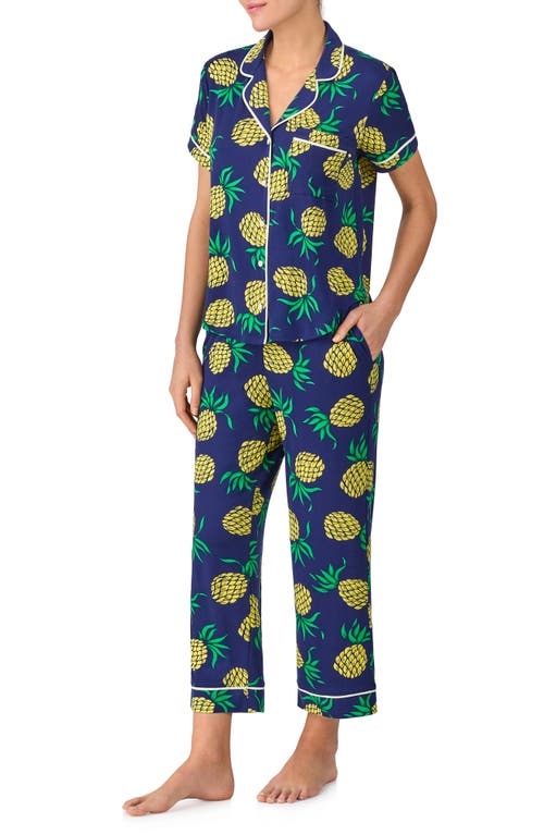 Kate Spade New York Print Crop Pajamas In Multi