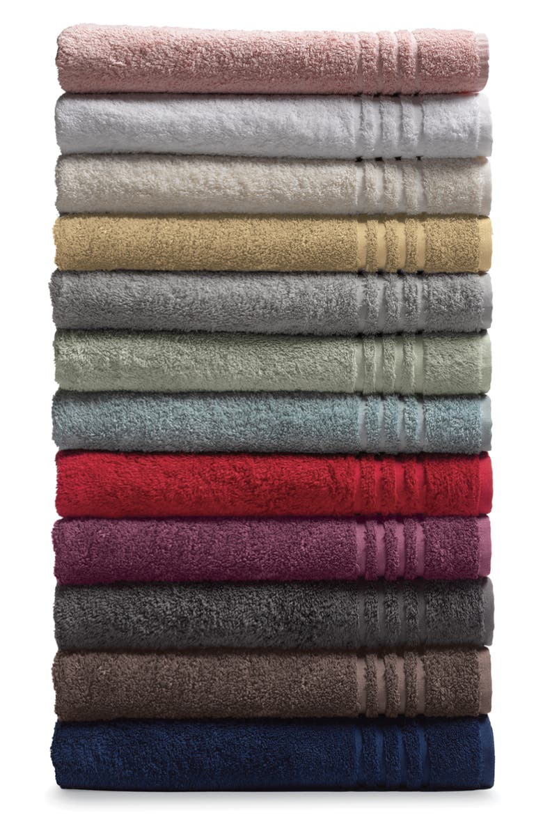 Solid Cotton 18-Piece Towel Set, Alternate, color, PLUM