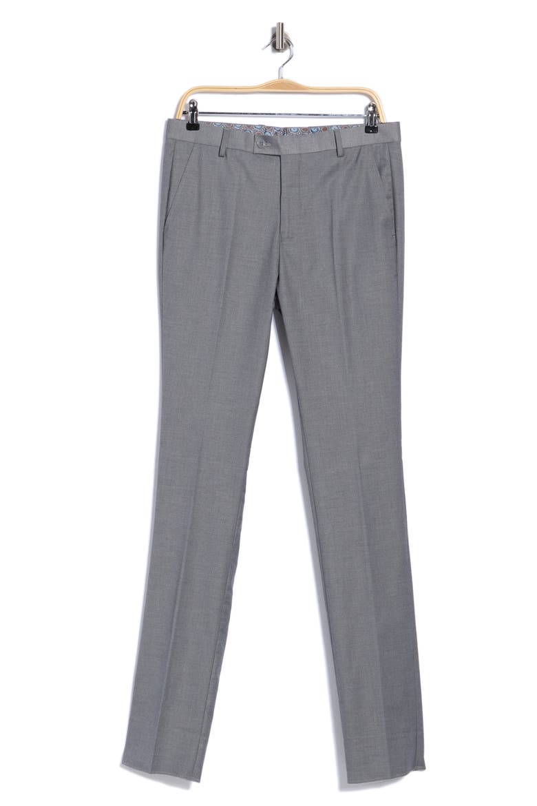 Skinny Fit Dress Pants, Alternate, color, MID GREY