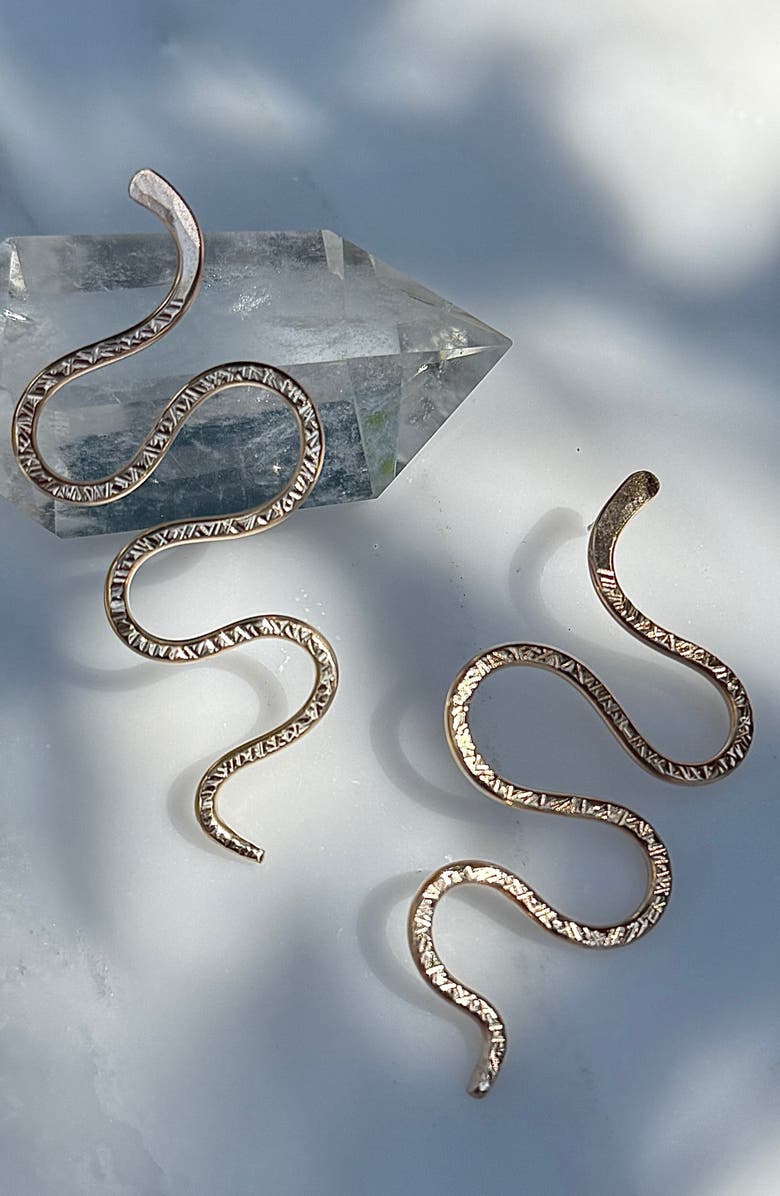 ALBISIA Serpent Earrings, Alternate, color, 14K Gold Filled