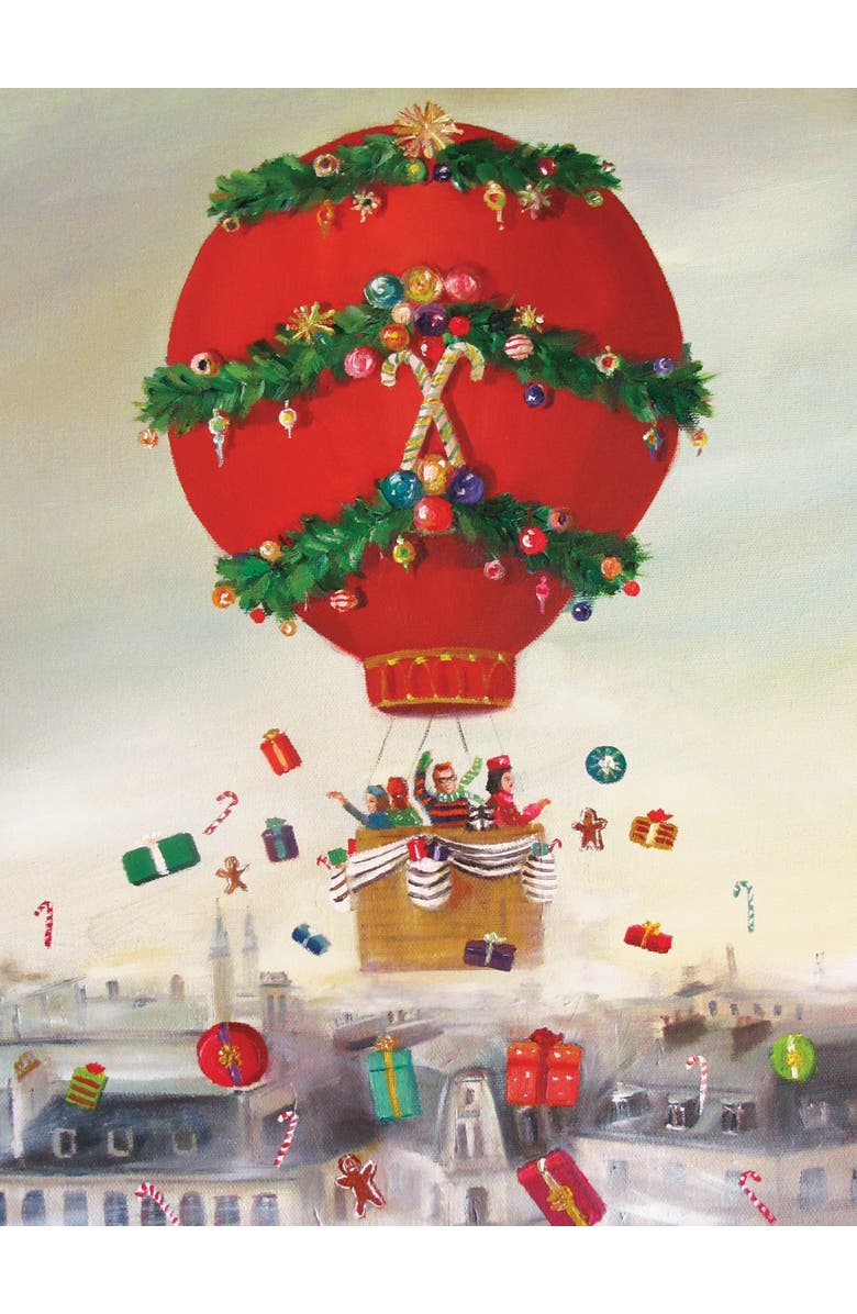 NEW YORK PUZZLE COMPANY Christmas Balloon Ride 500 Piece Puzzle, Alternate, color, NO COLOR