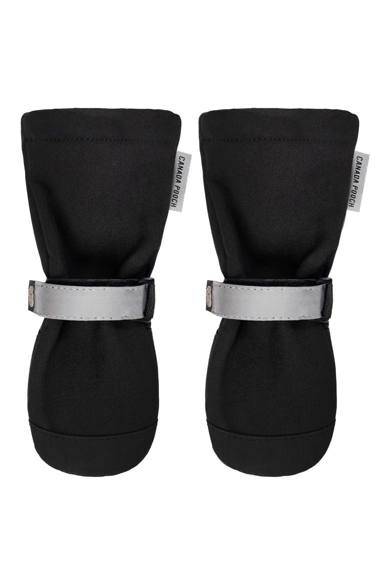 Set of 4 Soft Shield Paw Boots, Alternate, color, BLACK