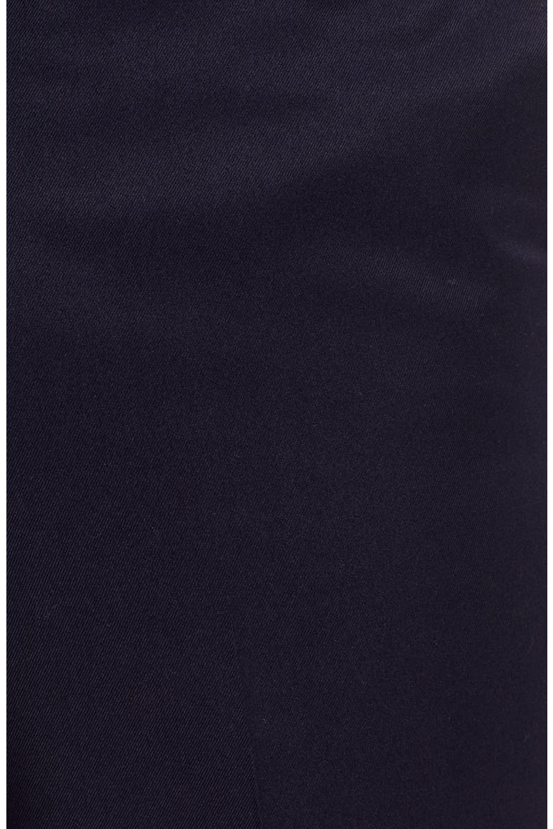 Classic Fit Flat Front Microfiber Performance Trousers, Alternate, color, NAVY