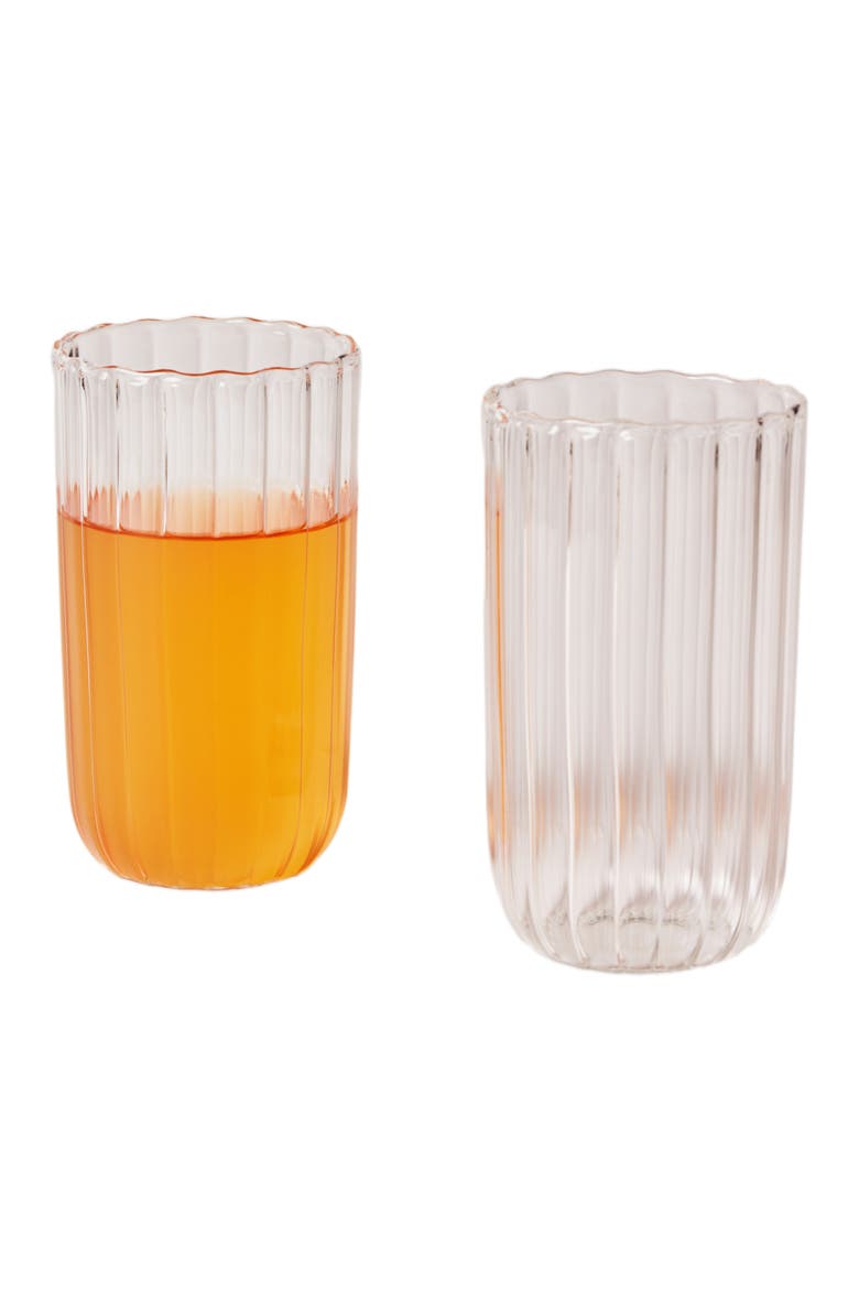 Kira Tall Tumbers - Set of 4, Alternate, color, Clear