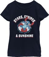 Lilo & Stitch Girls' Stars Stripes and Sunshine T-Shirt