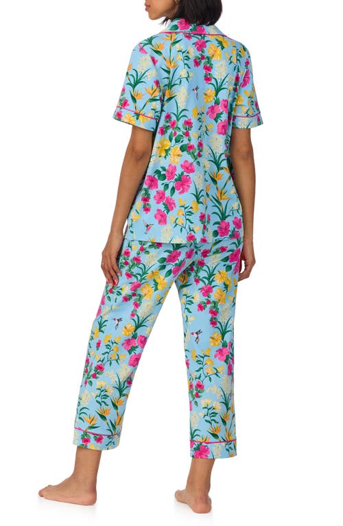 BEDHEAD PAJAMAS BEDHEAD PAJAMAS PRINT CROP STRETCH JERSEY PAJAMAS