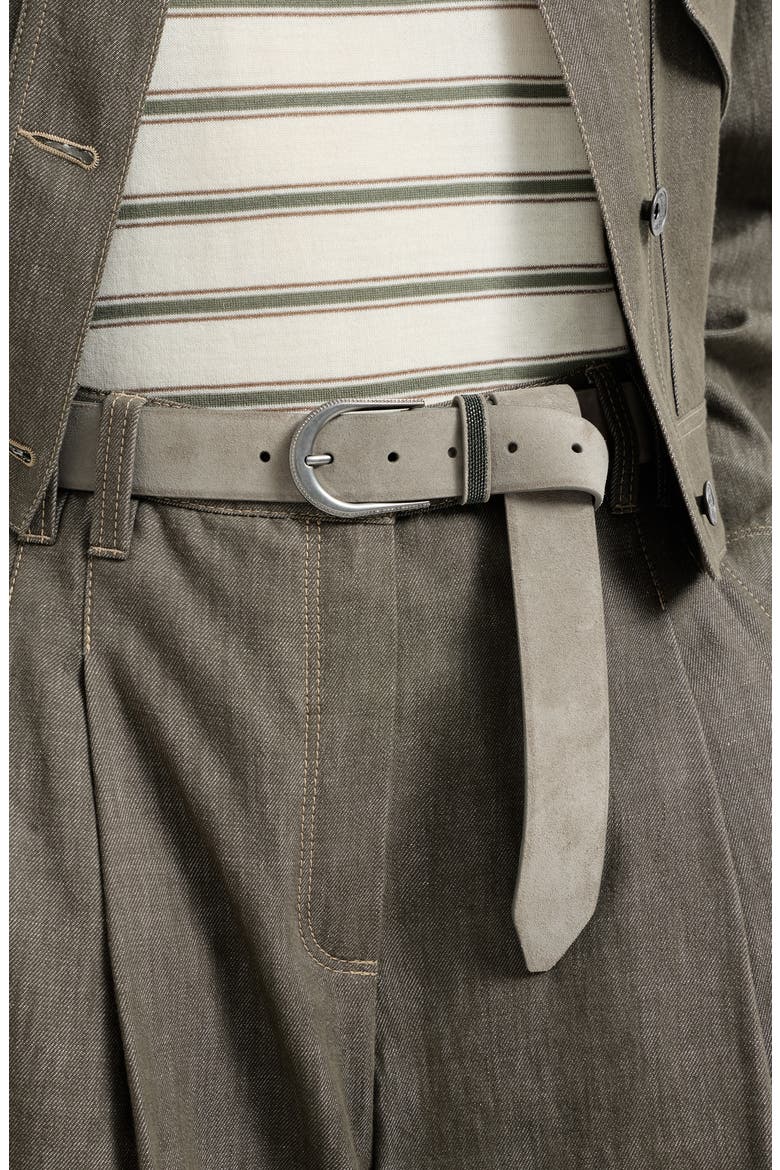Suede belt, Alternate, color, Beige