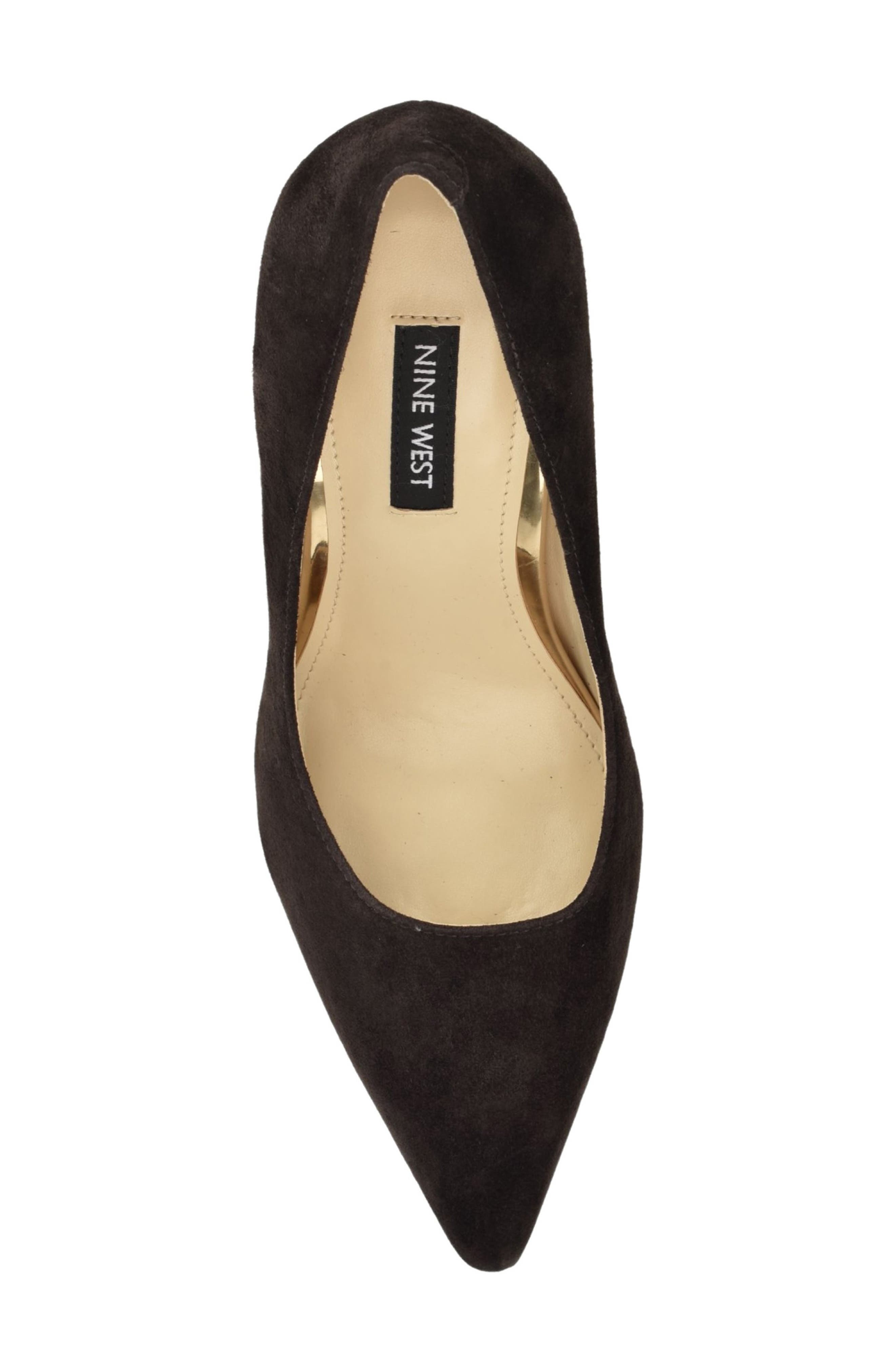 Tamant Pointed Toe Pump, Alternate, color, DARK BROWN