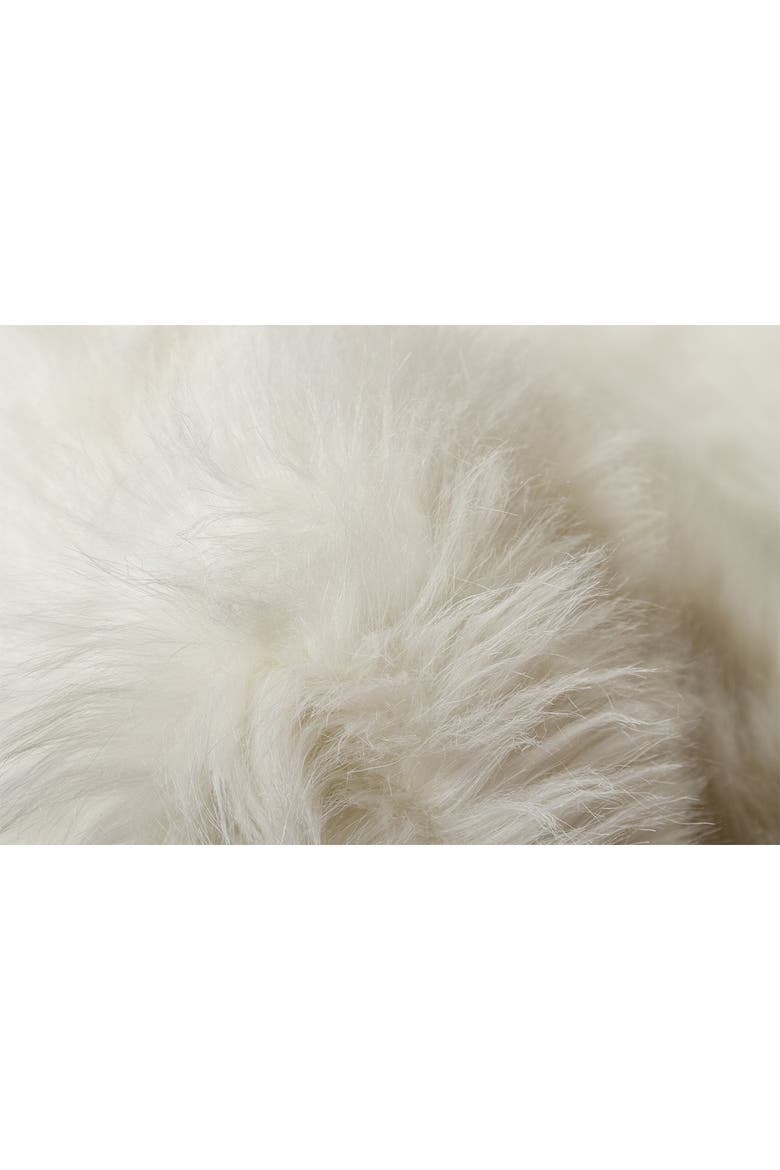 Arlington Circular 6 Faux Fur Rug - Off White, Alternate, color, OFF WHITE
