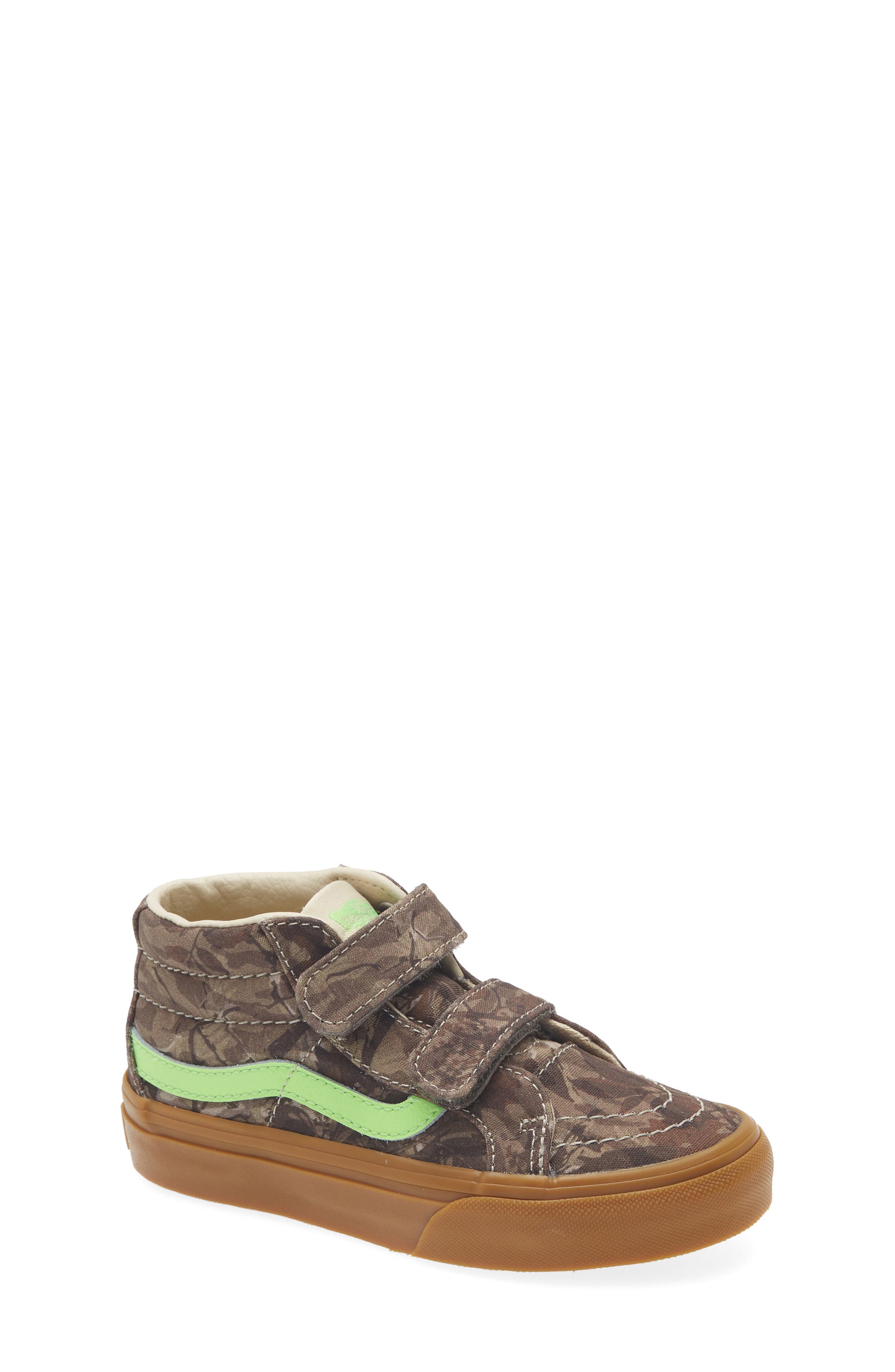 Vans Kids' SK8-Mid Reissue V Sneaker, Main, color, Camo Green Gecko