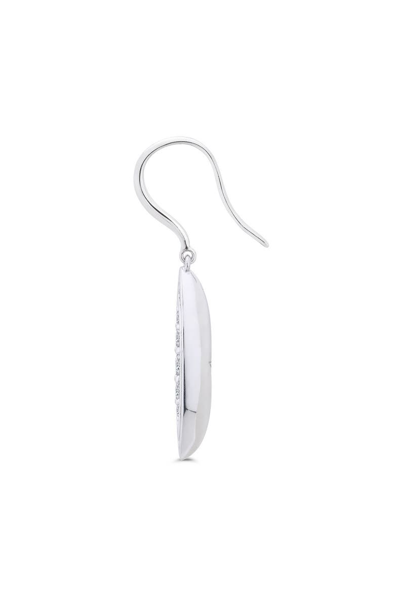 Deco Earrings, Alternate, color, Silver